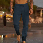Thea | Luftige Leinenhose mit weitem Bein