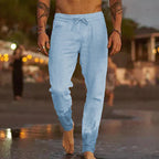 Thea | Luftige Leinenhose mit weitem Bein