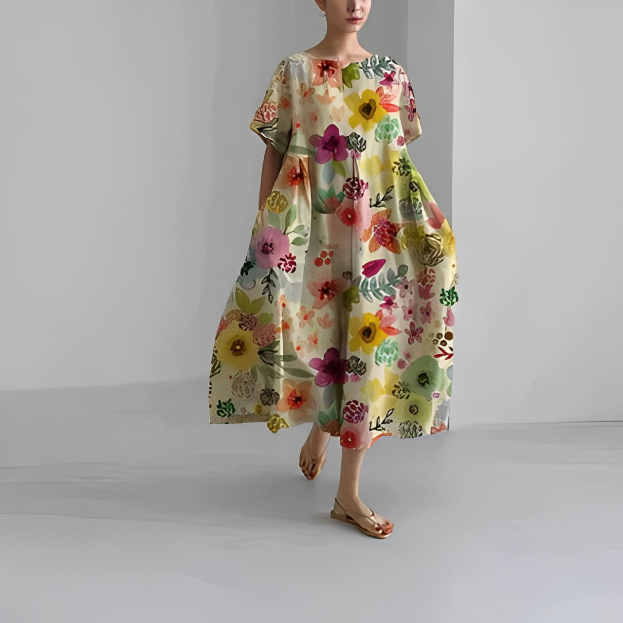 Vera | Luftiges Maxikleid in Leichtform