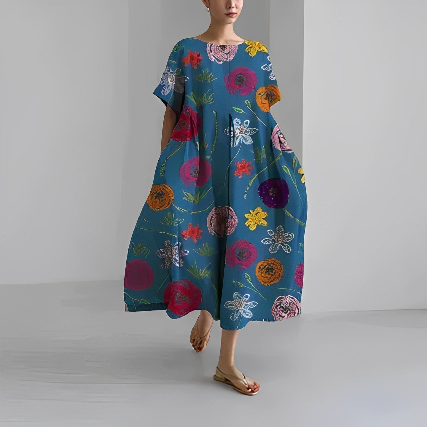 Vera | Luftiges Maxikleid in Leichtform