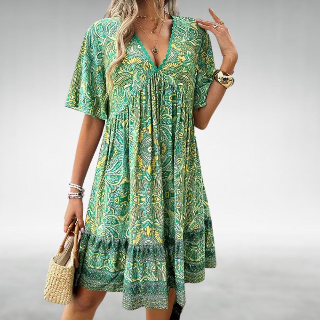 Celeste | Verspieltes Kleid im Paisley-Muster