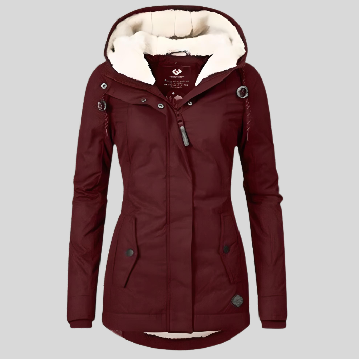 Helene | Warme Winterjacke mit Kapuze