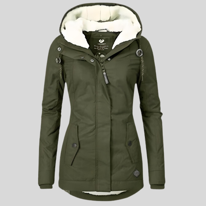 Helene | Warme Winterjacke mit Kapuze