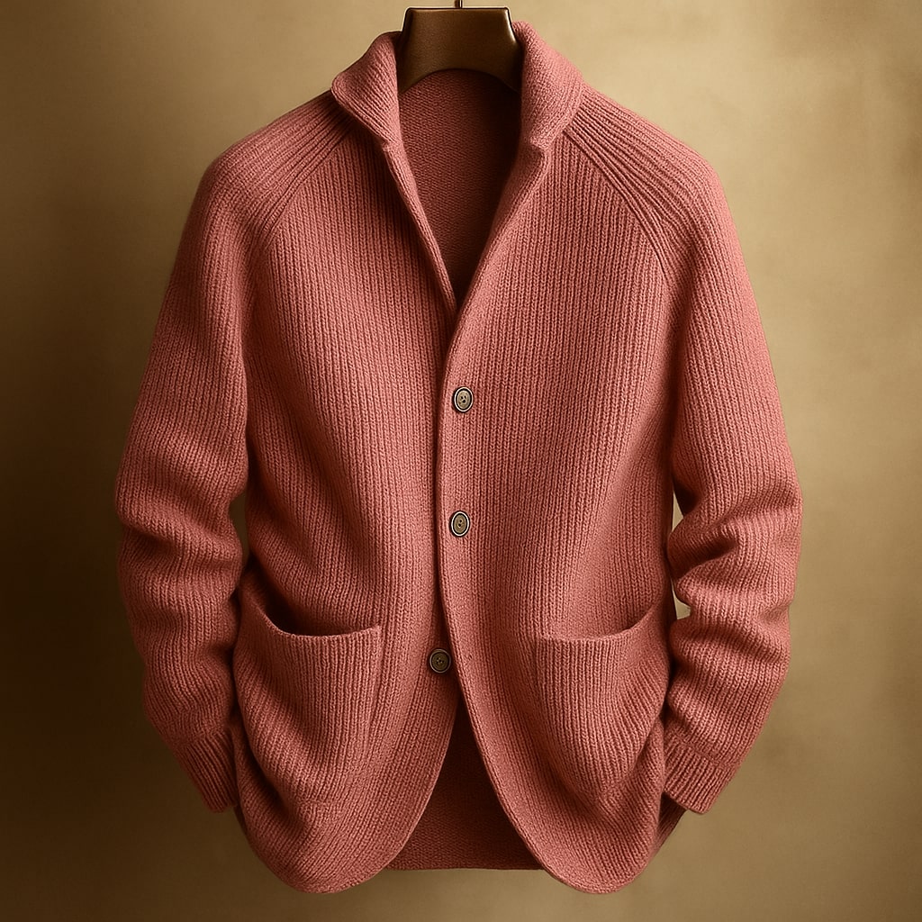 Vera | Gerippte Strickjacke für Herren