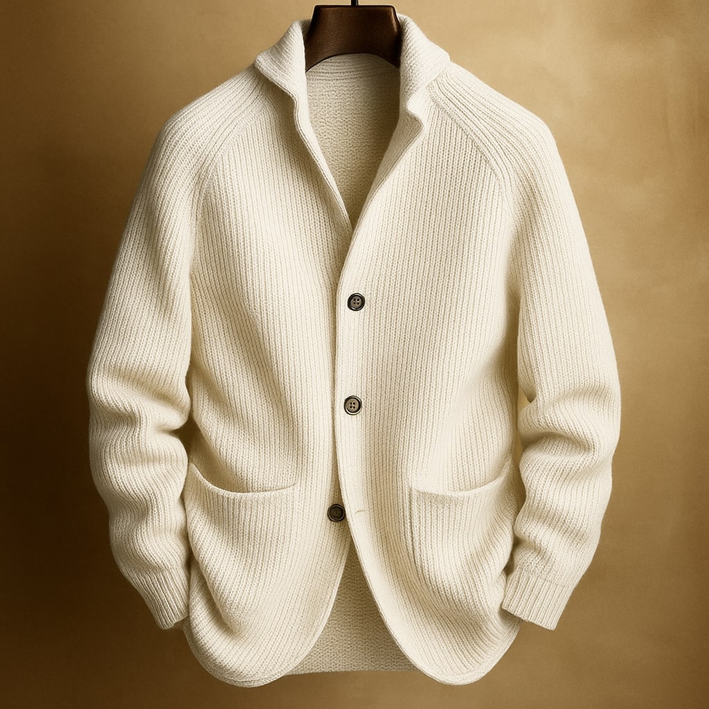 Vera | Gerippte Strickjacke für Herren