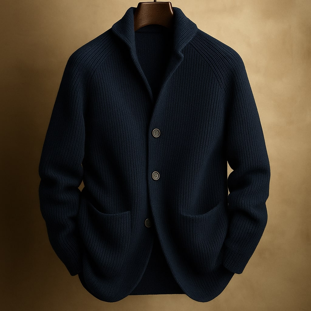 Vera | Gerippte Strickjacke für Herren