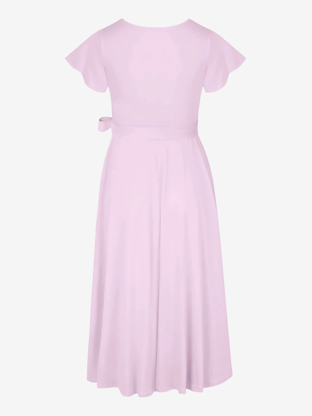 Nora | Midi Wickelkleid mit Flügelärmeln und integrierter Tasche