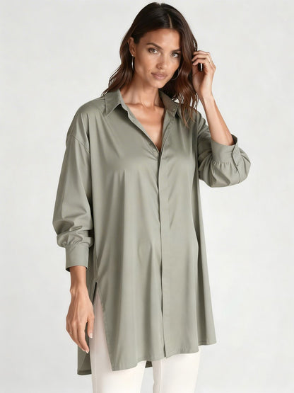 Das mühelose Oversized-Hemdblusenkleid