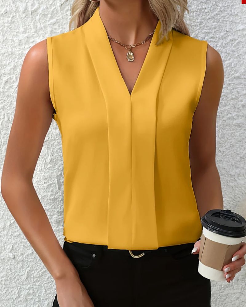 Vera | Lockeres Oversized-Top mit V-Ausschnitt