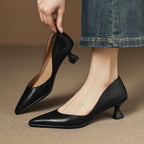 Petra | Elegante Leder-Kitten-Heels