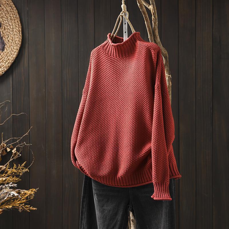 Britta | Weicher Strickpullover in Unifarbe