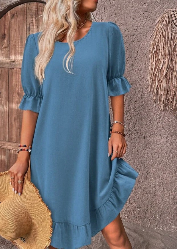 Vera | Kleid mit femininen Halbärmeln