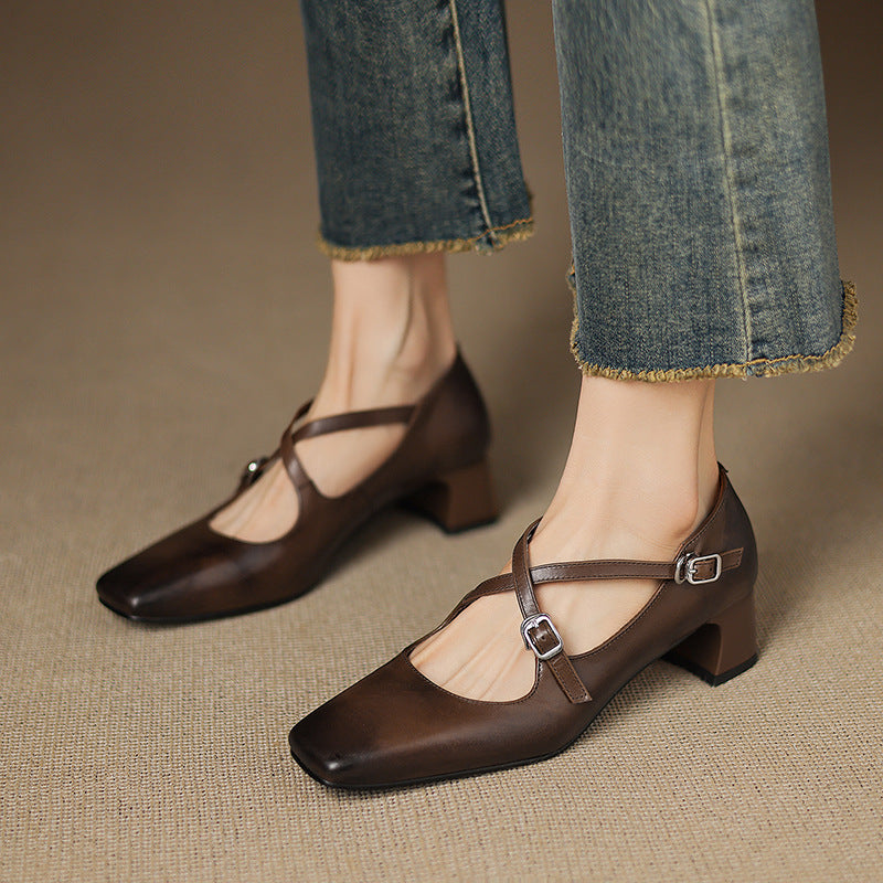 Vera | Kitten Heels aus feinem Leder