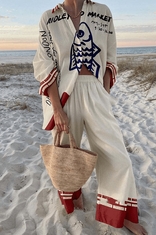Vera | Buntes Zweiteiler-Set mit Muster