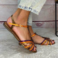 Vera | Flache Sandale mit T-Steg