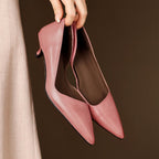 Petra | Kitten-Heel-Pumps aus Leder
