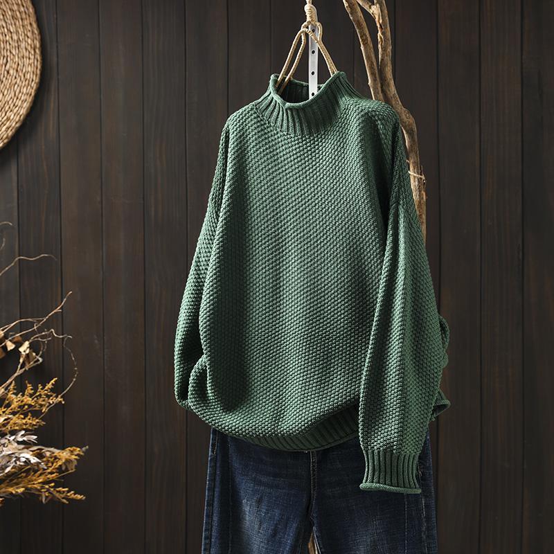 Britta | Weicher Strickpullover in Unifarbe