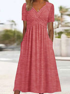 Sophia | Elegantes Crossover-Midikleid mit Stil