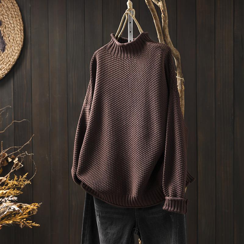 Britta | Weicher Strickpullover in Unifarbe