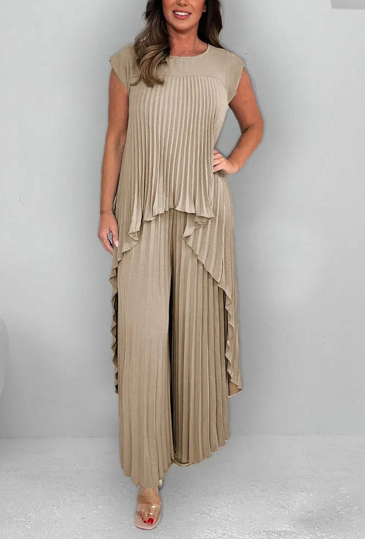 Vera | Verspieltes Plissee-Ensemble mit Stil