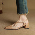 Frieda | Pumps mit elegantem Lederabsatz