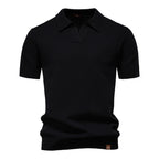 Frieda | Strukturiertes Poloshirt in Unifarbe