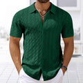 Vera | Kurzärmeliges Strickshirt mit Struktur