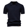 Frieda | Strukturiertes Poloshirt in Unifarbe