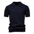 Frieda | Strukturiertes Poloshirt in Unifarbe