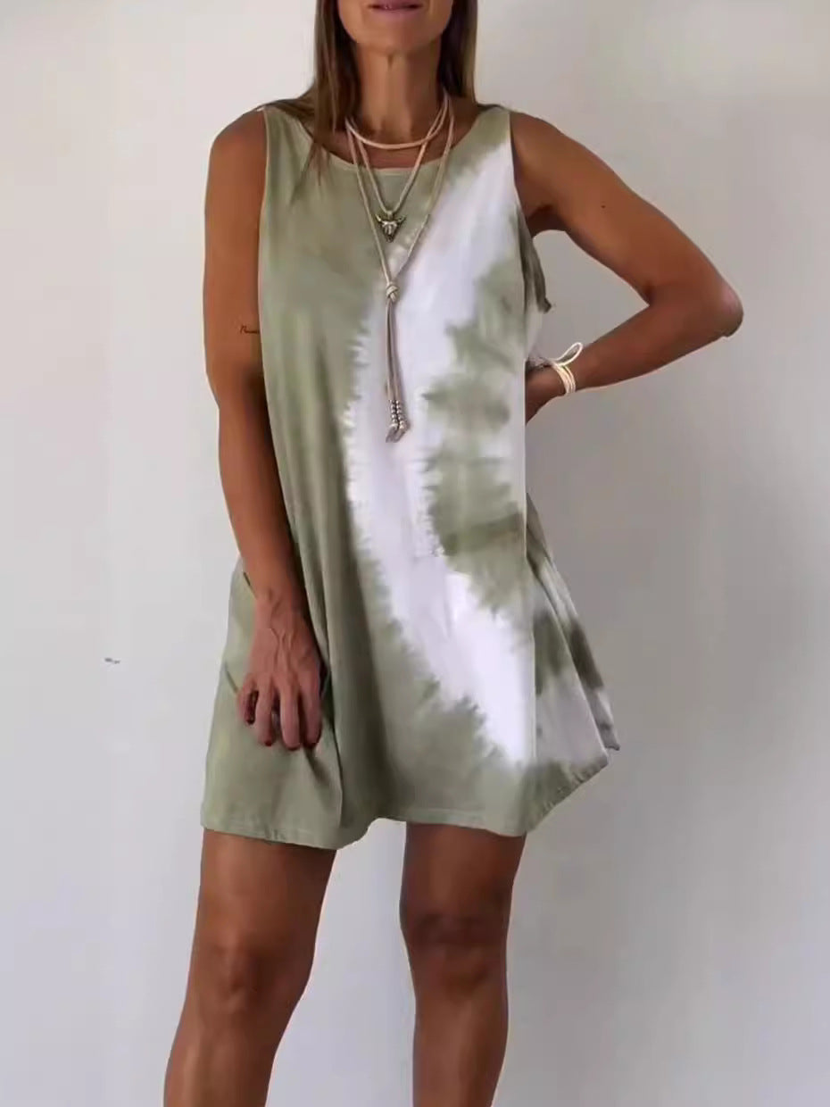 Marike | Farbverlauf Batik Sommerkleid