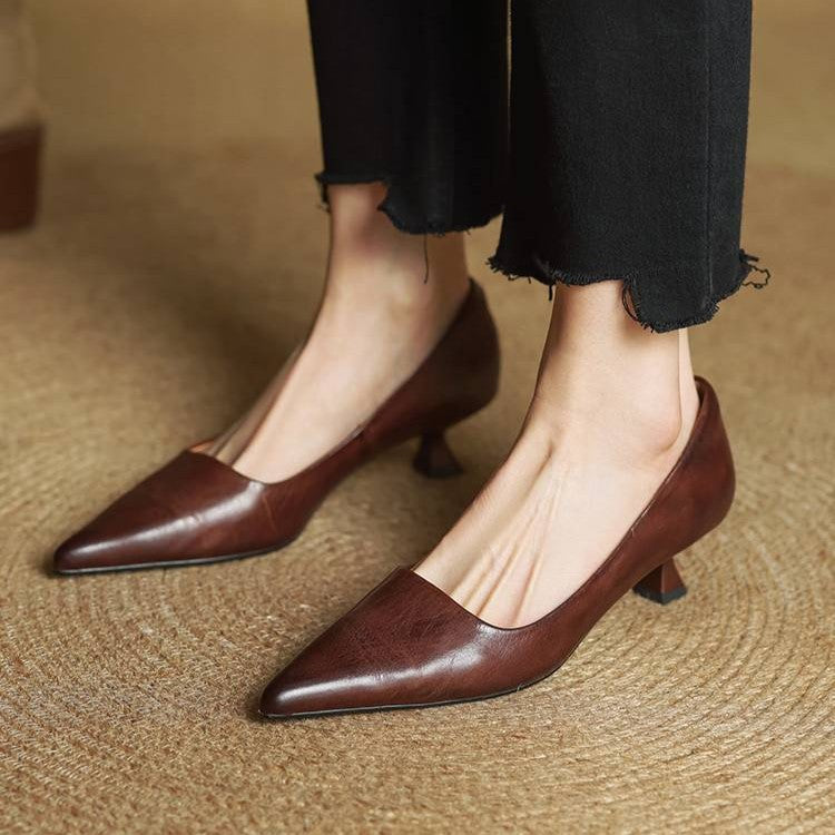 Vera | Pumps mit elegantem Lederabsatz