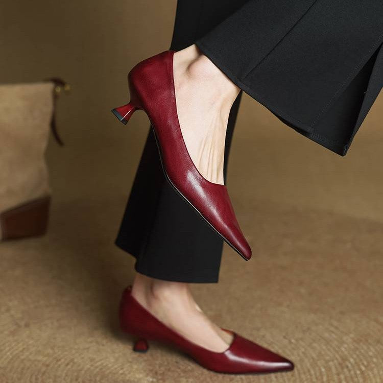 Vera | Pumps mit elegantem Lederabsatz