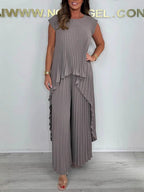 Vera | Verspieltes Plissee-Ensemble mit Stil