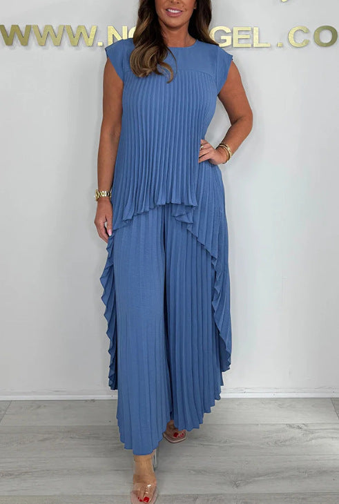 Vera | Verspieltes Plissee-Ensemble mit Stil