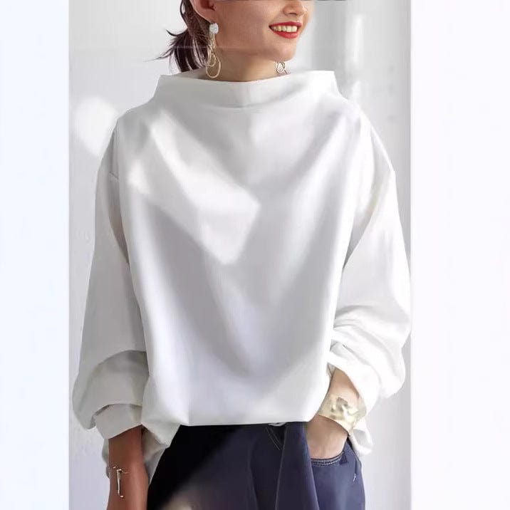 Frieda | Kuscheliger Strickpullover in Unifarbe