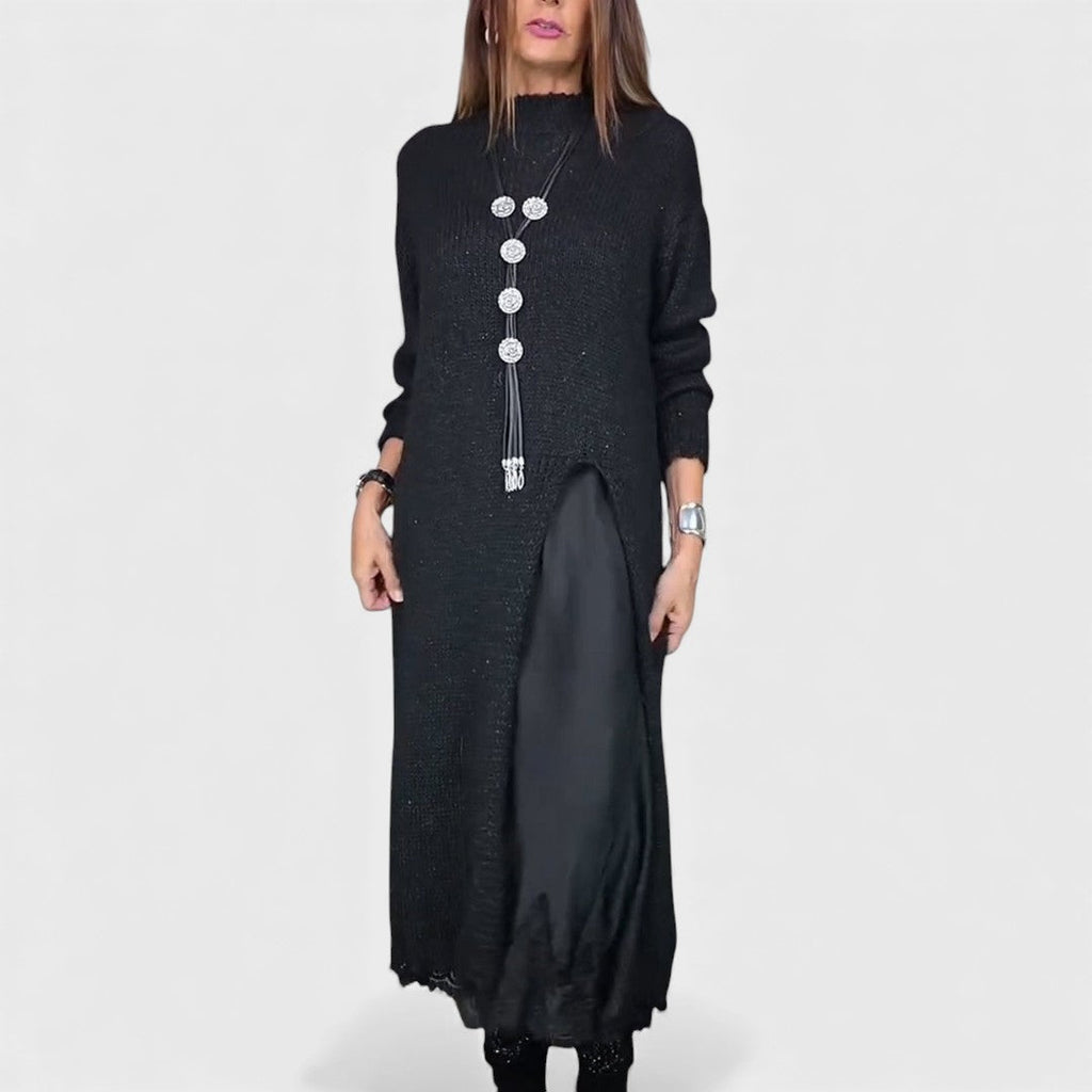 Vera | Gestuftes Strick- und Kleid-Ensemble