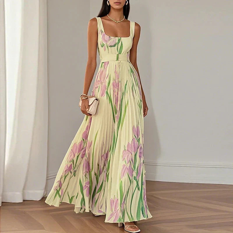 Frida | Verspieltes Maxikleid mit Blumenprint