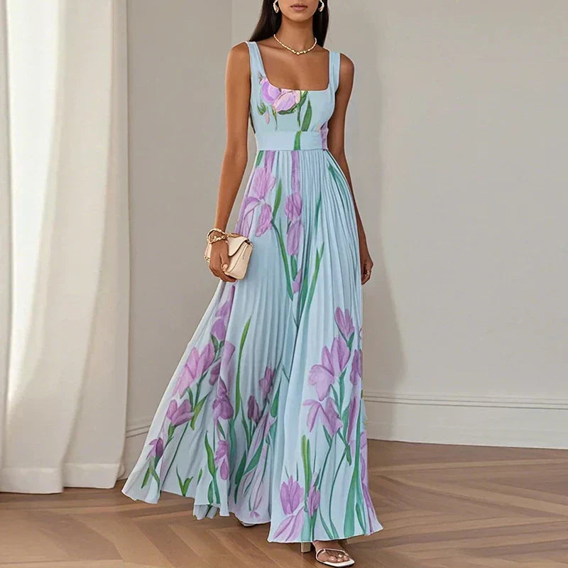 Frida | Verspieltes Maxikleid mit Blumenprint