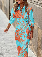 Vera | Sommerkleid mit zartem Streifenmuster
