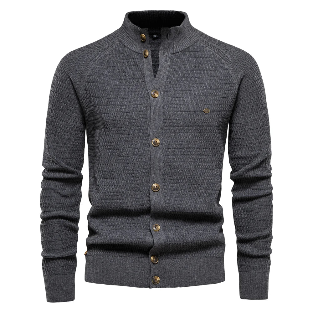 Lukas | Feinstrick-Cardigan aus reiner Baumwolle
