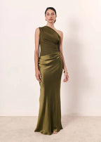 Vera | Fließendes Maxikleid aus Satin