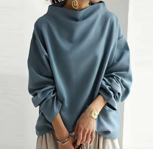 Frieda | Kuscheliger Strickpullover in Unifarbe
