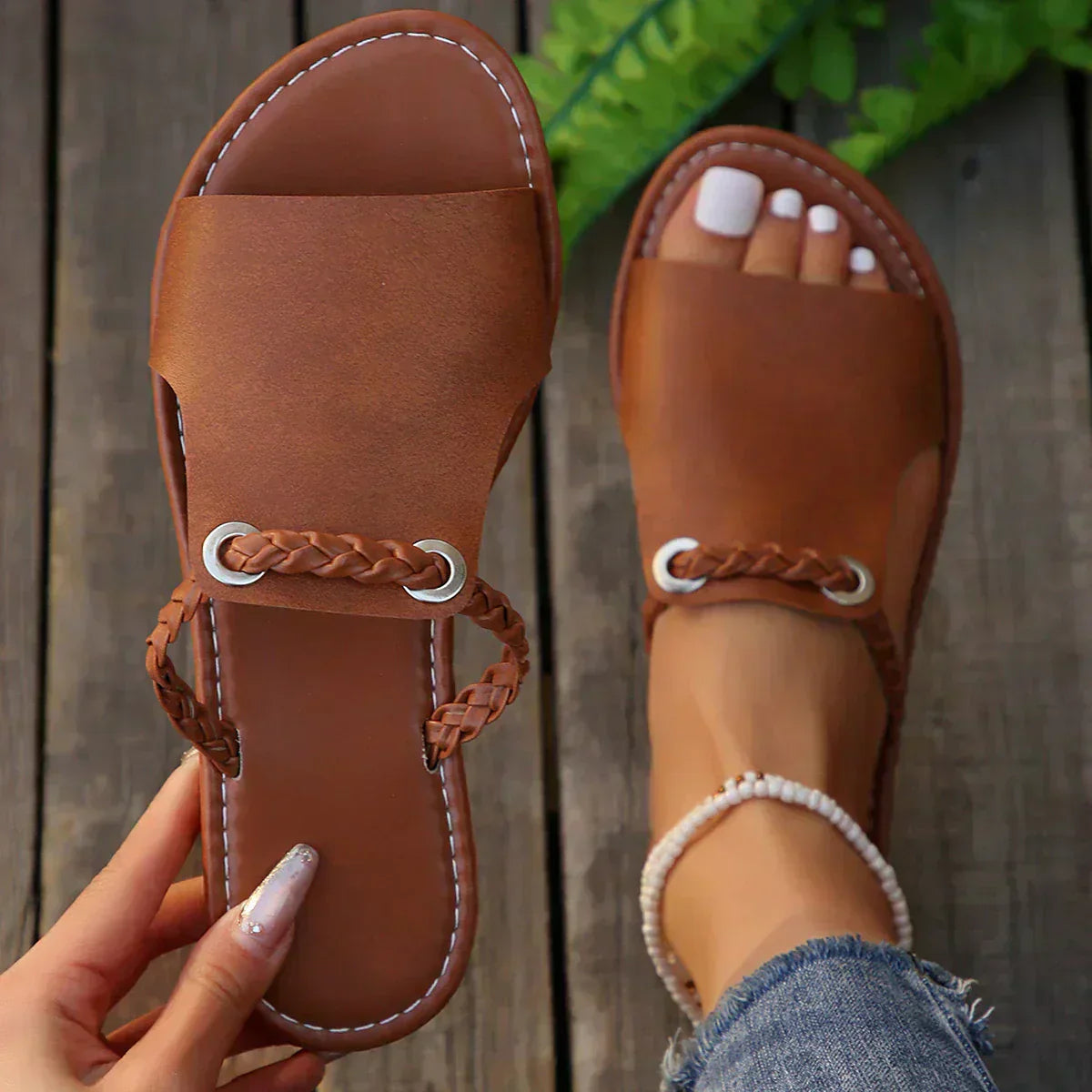 Vera | Handgeflochtene Sandalen im Boho-Stil