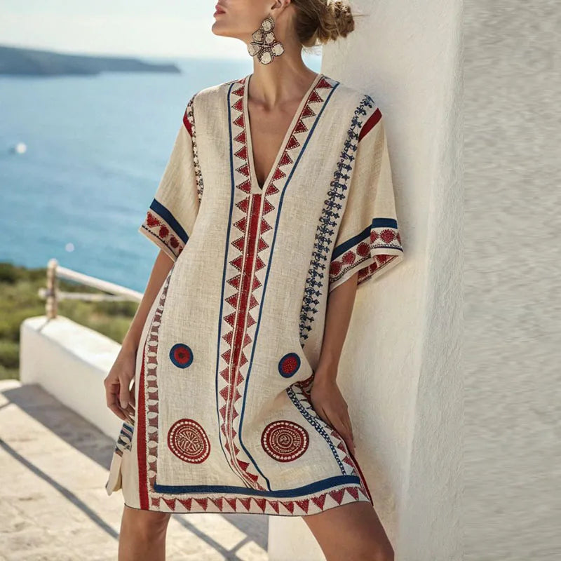 Vera | Leichtes Strandkleid im Boho-Stil