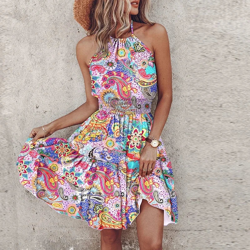 Vera | Rückenfreies Sommerkleid mit Ausschnitt