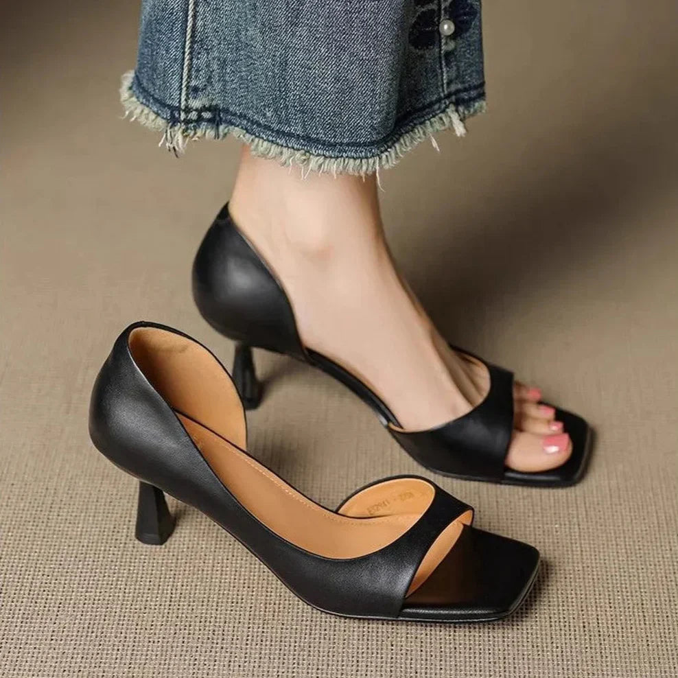 Vera | Pumps mit elegantem Lederabsatz