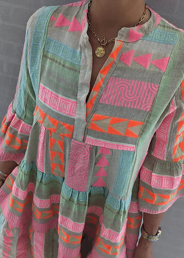 Ida | Leichtes Sommerkleid mit Blumenmuster
