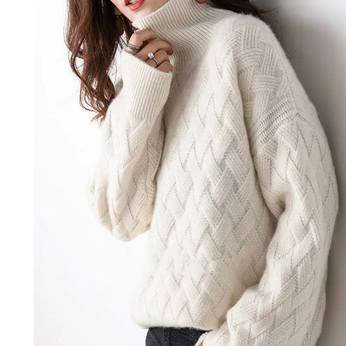 Frieda | Klassischer Rollkragen-Strickpullover