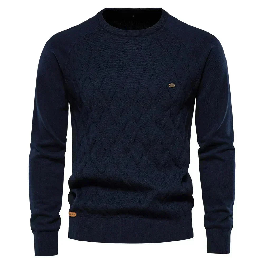 Paul | Herrenpullover mit Rautenmuster