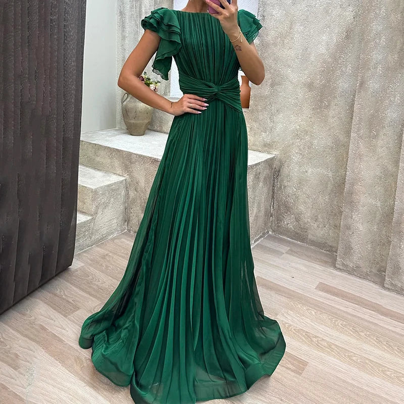 Vera | Festliches Plissee-Abendkleid